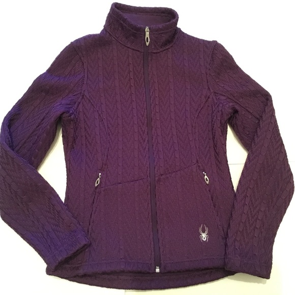 spyder cable knit jacket